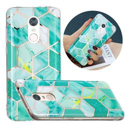 Green Glitter Painted Marble Electroplating Protective Case for Mi Xiaomi Redmi 5 Plus