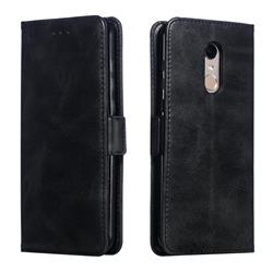 Retro Classic Calf Pattern Leather Wallet Phone Case for Mi Xiaomi Redmi 5 Plus - Black
