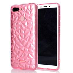Diamond Pattern Shining Soft TPU Phone Back Cover for Mi Xiaomi Redmi 6 - Pink