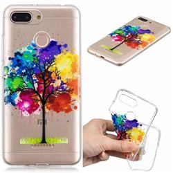 Oil Painting Tree Clear Varnish Soft Phone Back Cover for Mi Xiaomi Redmi 6