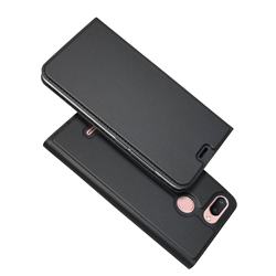 Ultra Slim Card Magnetic Automatic Suction Leather Wallet Case for Mi Xiaomi Redmi 6 - Star Grey