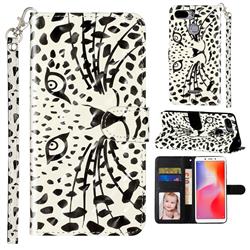 Leopard Panther 3D Leather Phone Holster Wallet Case for Mi Xiaomi Redmi 6