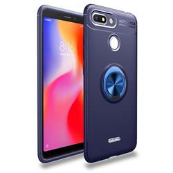 Auto Focus Invisible Ring Holder Soft Phone Case for Mi Xiaomi Redmi 6A - Blue