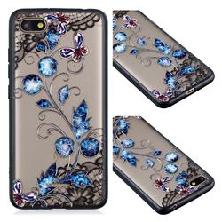 Butterfly Lace Diamond Flower Soft TPU Back Cover for Mi Xiaomi Redmi 6A