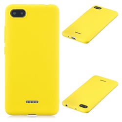 Candy Soft Silicone Protective Phone Case for Mi Xiaomi Redmi 6A - Yellow