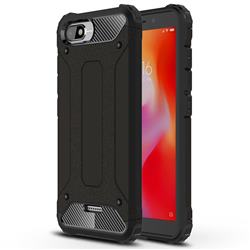 King Kong Armor Premium Shockproof Dual Layer Rugged Hard Cover for Mi Xiaomi Redmi 6A - Black Gold