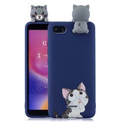 Big Face Cat Soft 3D Climbing Doll Soft Case for Mi Xiaomi Redmi 6A