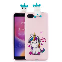 Music Unicorn Soft 3D Climbing Doll Soft Case for Mi Xiaomi Redmi 6A