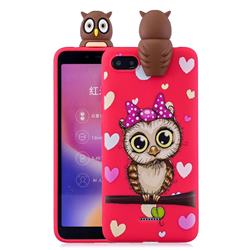 Bow Owl Soft 3D Climbing Doll Soft Case for Mi Xiaomi Redmi 6A