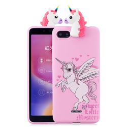 Wings Unicorn Soft 3D Climbing Doll Soft Case for Mi Xiaomi Redmi 6A