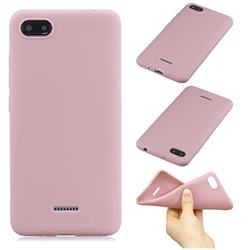 Candy Soft Silicone Phone Case for Mi Xiaomi Redmi 6A - Lotus Pink