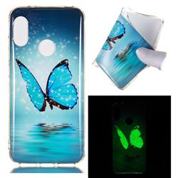 Butterfly Noctilucent Soft TPU Back Cover for Xiaomi Mi A2 Lite (Redmi 6 Pro)