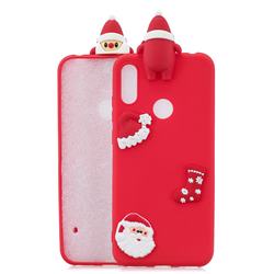 Red Santa Claus Christmas Xmax Soft 3D Silicone Case for Xiaomi Mi A2 Lite (Redmi 6 Pro)