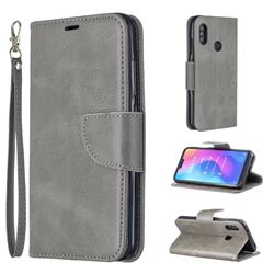 Classic Sheepskin PU Leather Phone Wallet Case for Xiaomi Mi A2 Lite (Redmi 6 Pro) - Gray