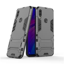 Armor Premium Tactical Grip Kickstand Shockproof Dual Layer Rugged Hard Cover for Mi Xiaomi Redmi 7 - Gray
