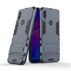 Armor Premium Tactical Grip Kickstand Shockproof Dual Layer Rugged Hard Cover for Mi Xiaomi Redmi 7 - Navy