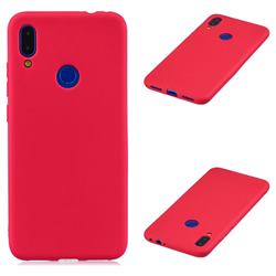 Candy Soft Silicone Protective Phone Case for Mi Xiaomi Redmi 7 - Red
