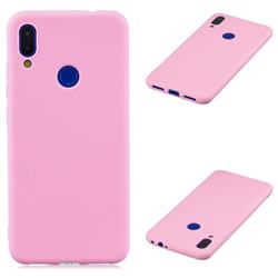 Candy Soft Silicone Protective Phone Case for Mi Xiaomi Redmi 7 - Dark Pink