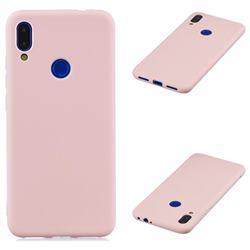 Candy Soft Silicone Protective Phone Case for Mi Xiaomi Redmi 7 - Light Pink