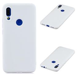 Candy Soft Silicone Protective Phone Case for Mi Xiaomi Redmi 7 - White