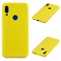 Candy Soft Silicone Protective Phone Case for Mi Xiaomi Redmi 7 - Yellow