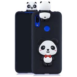Red Bow Panda Soft 3D Climbing Doll Soft Case for Mi Xiaomi Redmi 7
