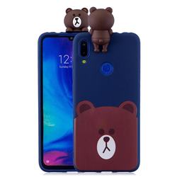 Cute Bear Soft 3D Climbing Doll Soft Case for Mi Xiaomi Redmi 7