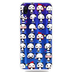 Mini Panda Clear Varnish Soft Phone Back Cover for Mi Xiaomi Redmi 7