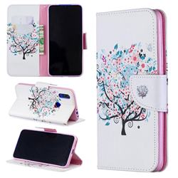 Colorful Tree Leather Wallet Case for Mi Xiaomi Redmi 7