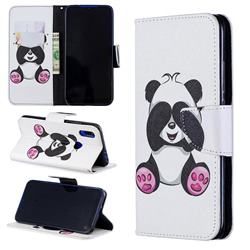Lovely Panda Leather Wallet Case for Mi Xiaomi Redmi 7
