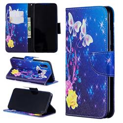 Yellow Flower Butterfly Leather Wallet Case for Mi Xiaomi Redmi 7