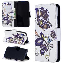Butterflies and Flowers Leather Wallet Case for Mi Xiaomi Redmi 7