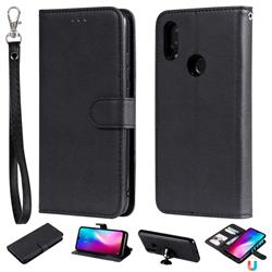 Retro Greek Detachable Magnetic PU Leather Wallet Phone Case for Mi Xiaomi Redmi 7 - Black
