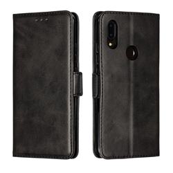 Retro Classic Calf Pattern Leather Wallet Phone Case for Mi Xiaomi Redmi 7 - Black