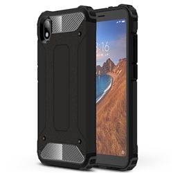 King Kong Armor Premium Shockproof Dual Layer Rugged Hard Cover for Mi Xiaomi Redmi 7A - Black Gold
