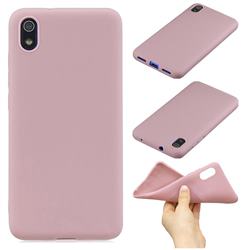 Candy Soft Silicone Phone Case for Mi Xiaomi Redmi 7A - Lotus Pink