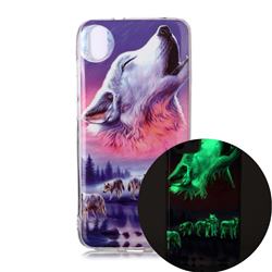 Wolf Howling Noctilucent Soft TPU Back Cover for Mi Xiaomi Redmi 7A