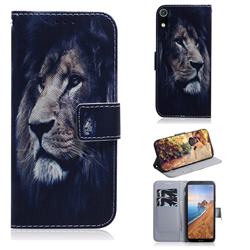 Lion Face PU Leather Wallet Case for Mi Xiaomi Redmi 7A
