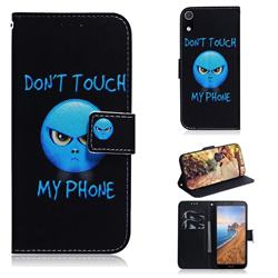 Not Touch My Phone PU Leather Wallet Case for Mi Xiaomi Redmi 7A