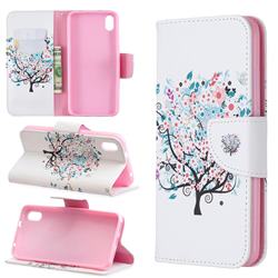 Colorful Tree Leather Wallet Case for Mi Xiaomi Redmi 7A