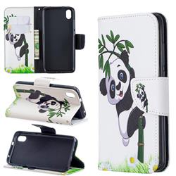 Bamboo Panda Leather Wallet Case for Mi Xiaomi Redmi 7A