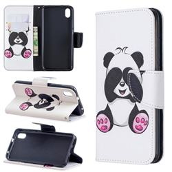 Lovely Panda Leather Wallet Case for Mi Xiaomi Redmi 7A