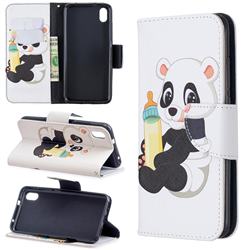 Baby Panda Leather Wallet Case for Mi Xiaomi Redmi 7A