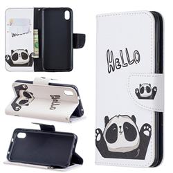 Hello Panda Leather Wallet Case for Mi Xiaomi Redmi 7A