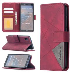 Binfen Color BF05 Prismatic Slim Wallet Flip Cover for Mi Xiaomi Redmi 7A - Red