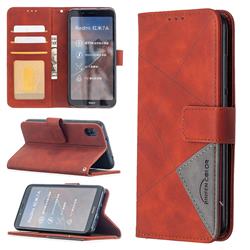 Binfen Color BF05 Prismatic Slim Wallet Flip Cover for Mi Xiaomi Redmi 7A - Brown