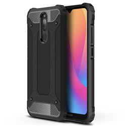 King Kong Armor Premium Shockproof Dual Layer Rugged Hard Cover for Mi Xiaomi Redmi 8 - Black Gold