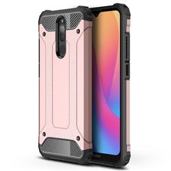 King Kong Armor Premium Shockproof Dual Layer Rugged Hard Cover for Mi Xiaomi Redmi 8 - Rose Gold
