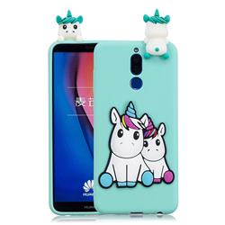 Couple Unicorn Soft 3D Climbing Doll Soft Case for Mi Xiaomi Redmi 8