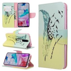 Feather Bird Leather Wallet Case for Mi Xiaomi Redmi 8